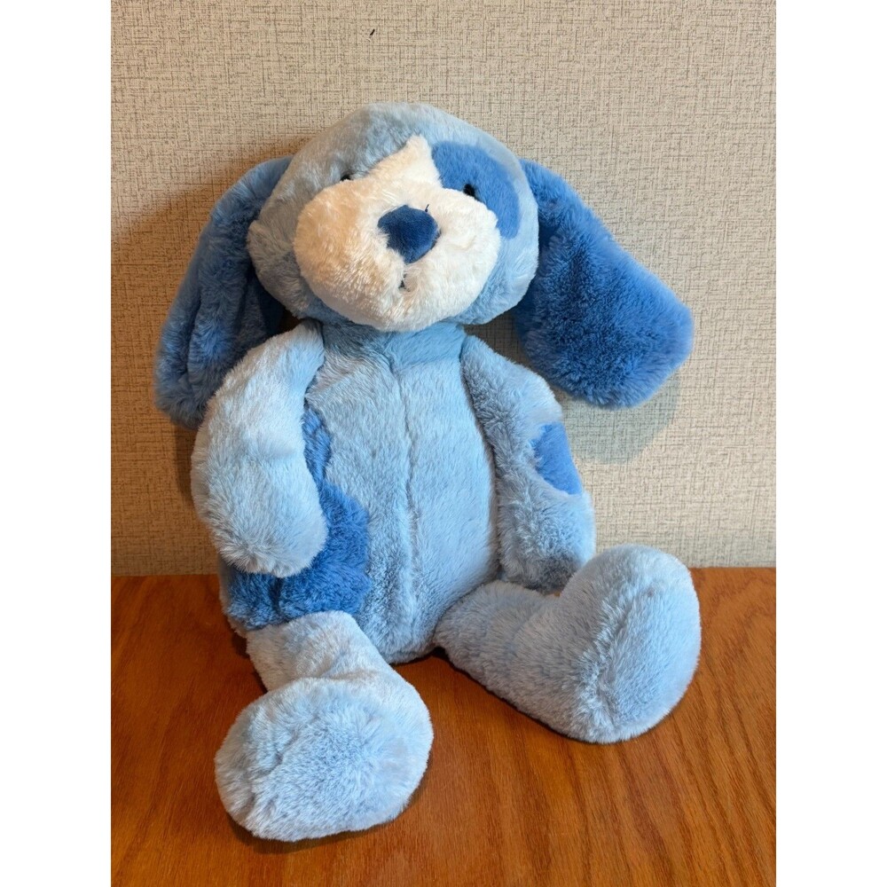 Kid Connection Blue Puppy Dog Plush Stuffed Animal 12 Inch Patch Eye